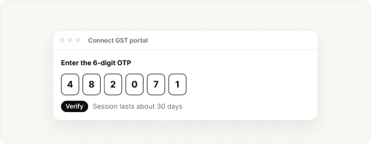 Connect to the GST portal
